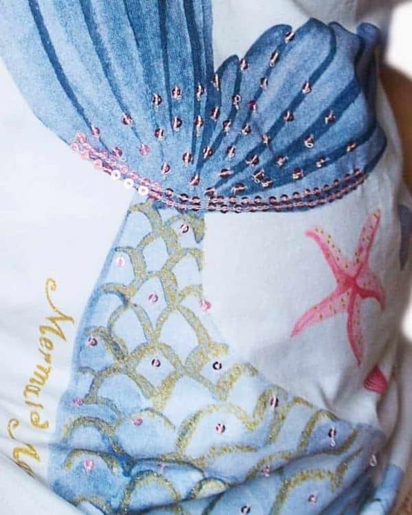 hust and claire detail t-shirt ayla vis en zeester