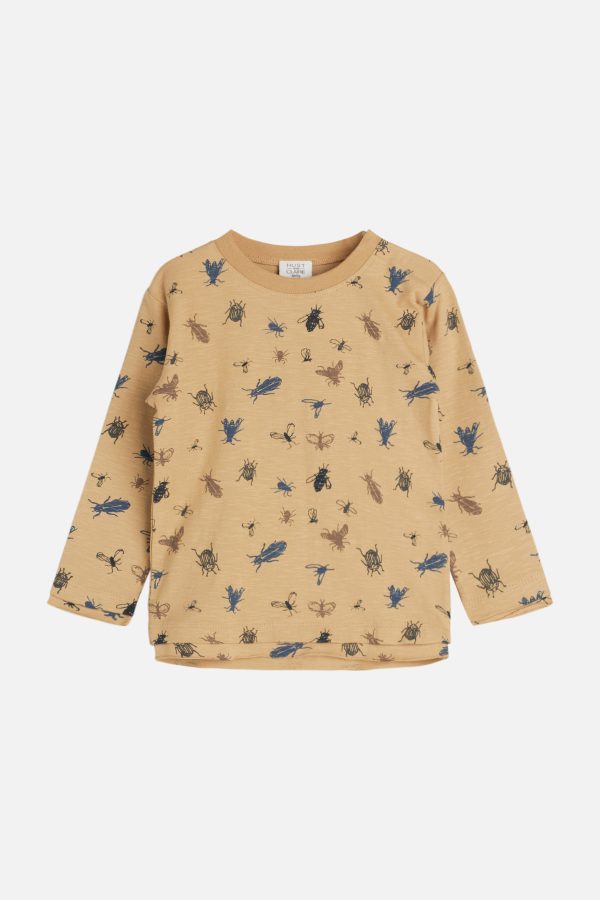 Hust&Claire mosterdgele longsleeve insects 'Aron'