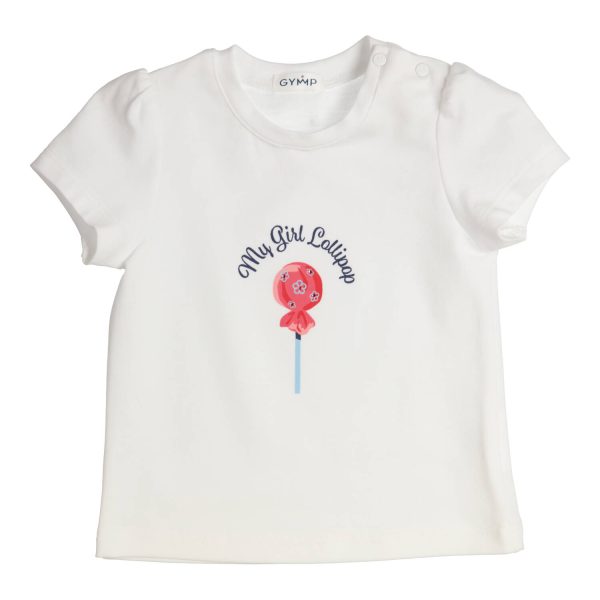 GYMP wit T-shirt 'My girl lollipop'